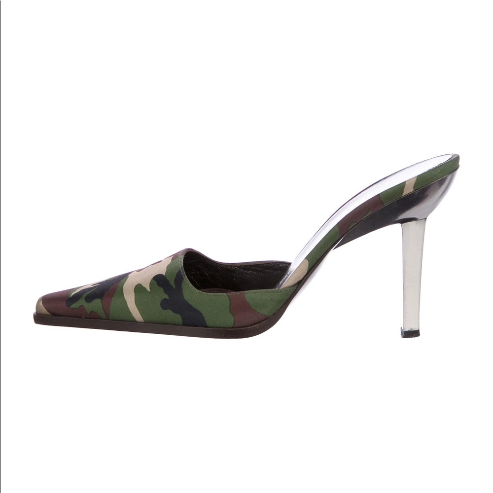 EUC Giuseppi Zanotti Camo Mules